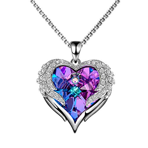 NEWNOVE Butterfly Love Heart Necklaces for Women Necklace Jewelry...