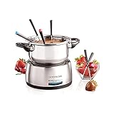 Nostalgia 6-Cup Electric Fondue Pot Set for Cheese & Chocolate - 6...