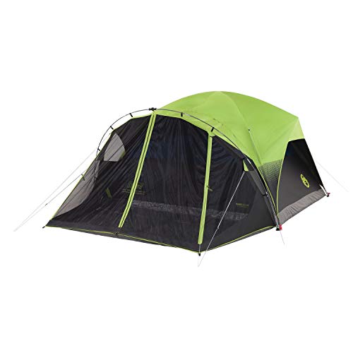 Coleman Camping Tent with Screen Room | 4 Person Carlsbad Dark Room...