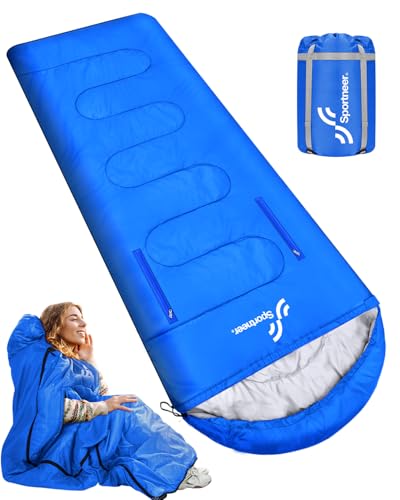 Sportneer Sleeping Bag - Wearable for Adults & Kids with Arm Zipper...