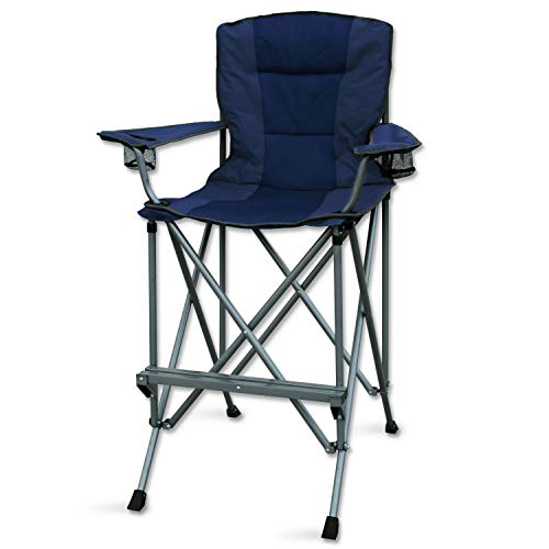 RMS Extra Tall Folding Chair - Bar Height Director Chair for Camping,...