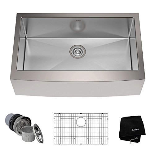 Kraus KHF200-33 Standart PRO Stainless Steel Sink 33 inch Farmhouse...