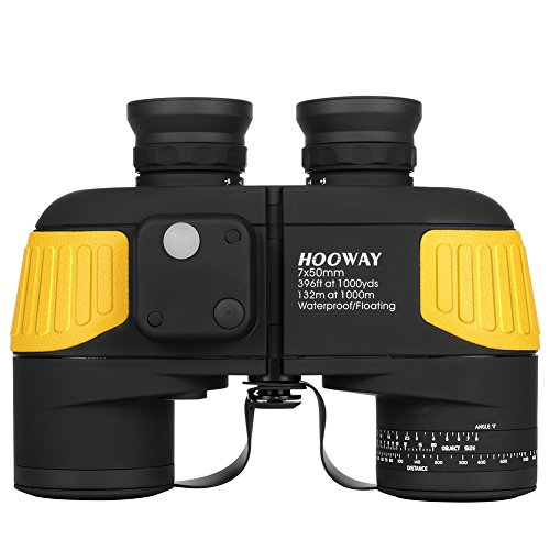 Hooway 7x50 Waterproof Fogproof Military Marine Binoculars w/Internal...