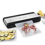 FoodSaver PowerVac Compact Vacuum Sealing Machine, Stainless Steel &...