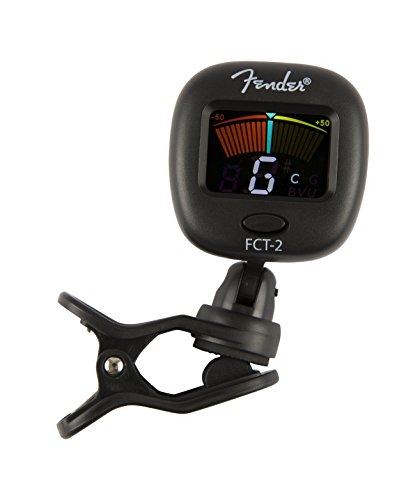 Fender FT-2 Professional Clip on Tuner for Acoustic Guitar, Electric...