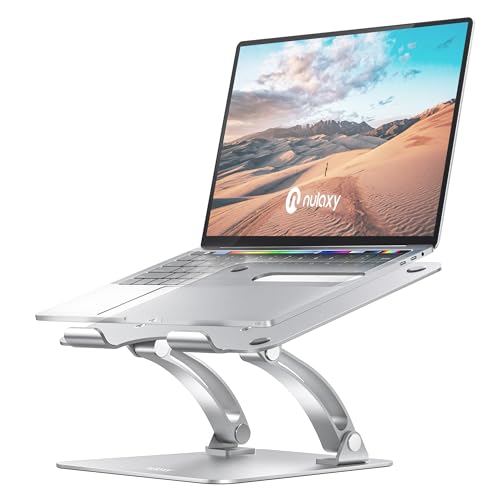 Nulaxy Fully Adjustable Laptop Stand for Desk, Dual Foldable Aluminum...