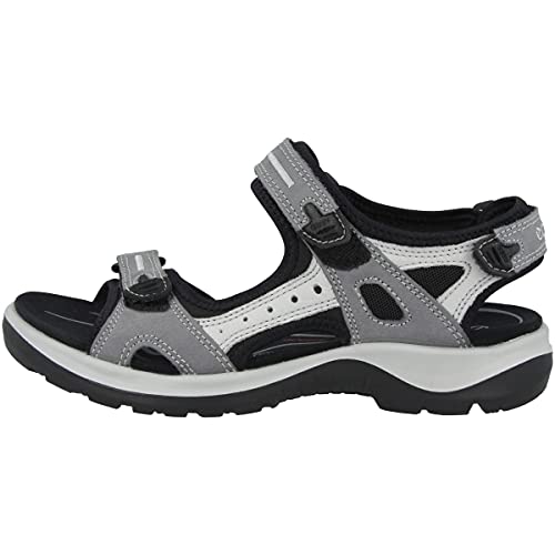 ECCO Women's Yucatan Sport Sandal, Titanium Nubuck, 9-9.5