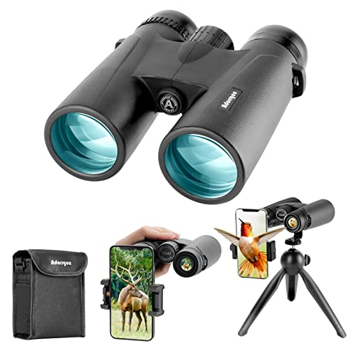 12x42 HD Binoculars for Adults with Upgraded Phone Adapter, Tripod and...