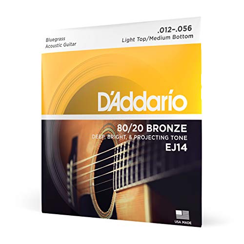 D'Addario Guitar Strings - Acoustic Guitar Strings - 80/20 Bronze -...