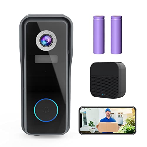 【2021 Upgraded】 ZUMIMALL WiFi Video Doorbell Camera, Wireless...