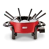 Dash Electric Fondue Set with Nonstick Pot, 8 Colored Forks &...