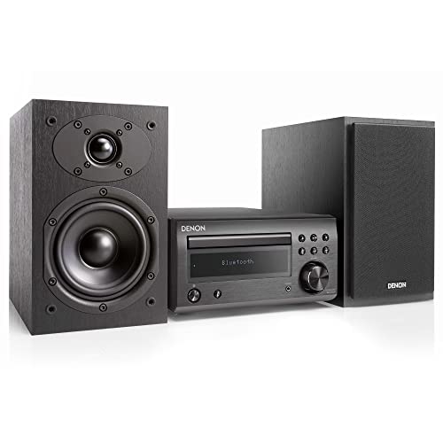 Denon D-M41 Home Theater Mini Amplifier and Bookshelf Speaker Pair -...