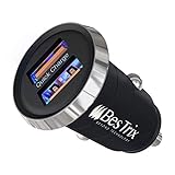 Bestrix Car Charger, Dual Port USB Quick Charge 4.0, 5A/30W Fast...