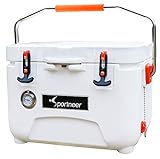 Sportneer 25 Quart Cooler Ice Chest with Built-in Thermometer for Road...