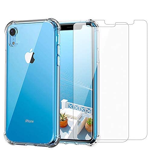 iPhone XR Clear Case & Screen Protector | 2 in 1 Bundle Package | 2...