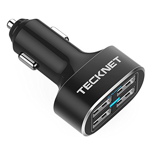 TECKNET USB Car Charger, PowerDash D2 9.6A/48W 4-Port Rapid Car...