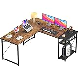 Foxemart L-Shaped Computer Desk, Industrial Corner Desk Writing Study...
