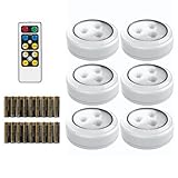 Brilliant Evolution Tap Light Push Lights 6pk w/Batteries + Remote,...