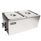SYBO Commercial Grade Stainless Steel Bain Marie Buffet Food Warmer...