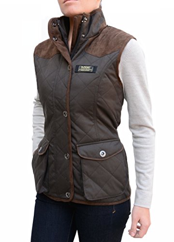 BAVIERA Women's Quilted Lightweight Vest, Large Dark Brown