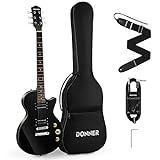 Donner DLP-124B Solid Body Full-Size 39 Inch LP Electric Guitar Kit...