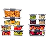 Rubbermaid Brilliance BPA-Free Airtight Food Storage Containers,...