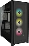 Corsair iCUE 5000X RGB Tempered Glass Mid-Tower ATX PC Smart Case -...