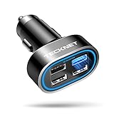 TECKNET USB Car Charger 54W 4-Port Car Phone Charger Adapter QC 3.0...