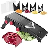 MuellerLiving Mandoline Slicer for Kitchen, Adjustable Vegetable...