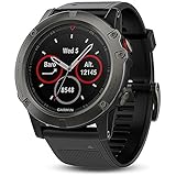 Garmin 010-01733-00 Fenix 5X Sapphire - Slate Gray with Black Band