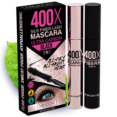 400X Pure Silk Fiber Lash Mascara [Ultra Black Volume and Length],...