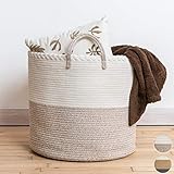 XXL Premium Cotton Rope Basket 18'x16' - Large Baskets for Storage –...