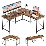 Bestier L Shaped Desk 95.2 Inch 2 Person Long Desk or Reversible...