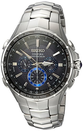 SEIKO Solar Chronograph Watch - Coutura Collection, Stainless Steel,...