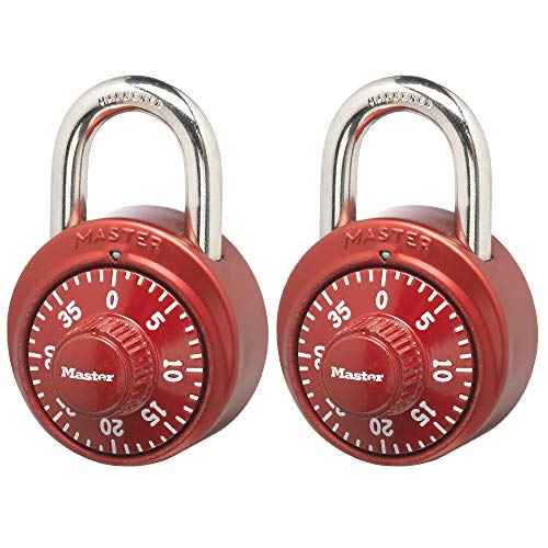 Master Lock 1530T Locker Lock Combination Padlock, 2 Count (Pack of...