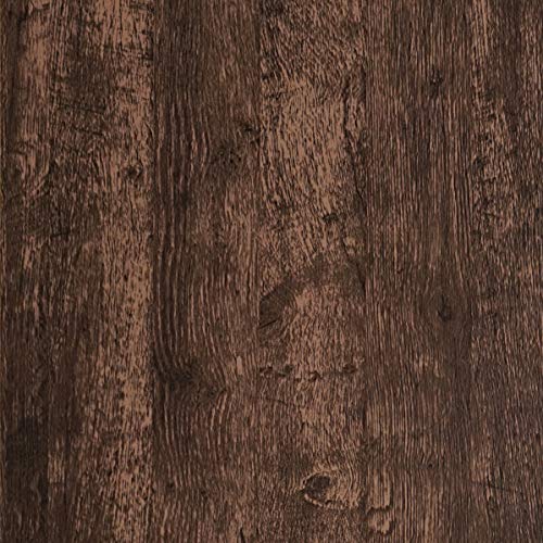 Dimoon Wood Wallpaper Brown Dark Wood Contact Paper Brown Wood Plank...