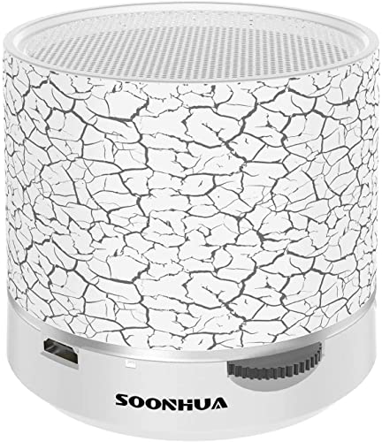 SOONHUA Mini Wireless Stereo Speaker Waterproof Shower Radio with...