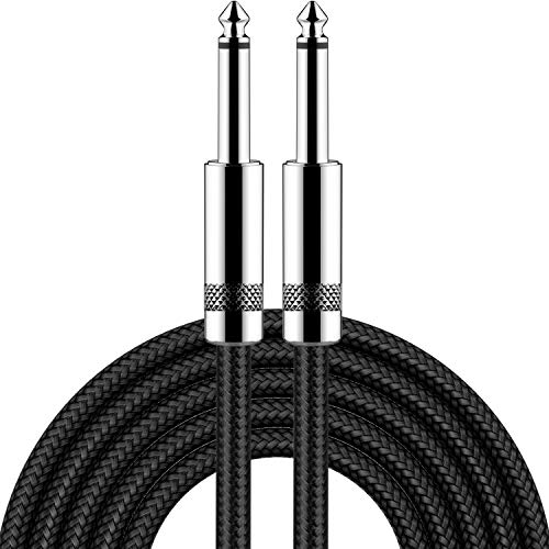 New bee Guitar Cable 10 ft Electric Instrument Cable Bass AMP Cord 1/4...