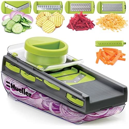 Mueller Mandoline Slicer, Premium Quality V-Pro Five Blade Adjustable...