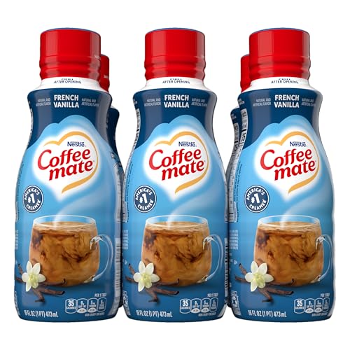 Coffee Mate French Vanilla Flavored Coffee Creamer, Shelf Stable,...