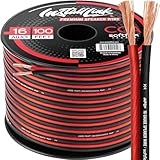 16 AWG Gauge Speaker Wire Cable Stereo, Car or Home Theater, CCA (100...