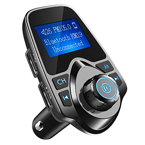Nulaxy Bluetooth Car FM Transmitter Audio Adapter Receiver Wireless...