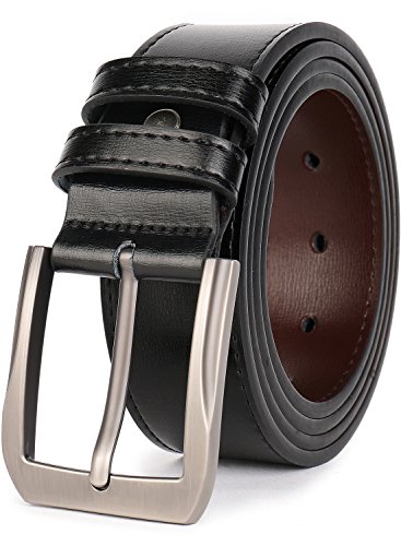 beltox fine Men’s Casual Leather Jeans Belts 1 1/2” Wide 4MM Thick...