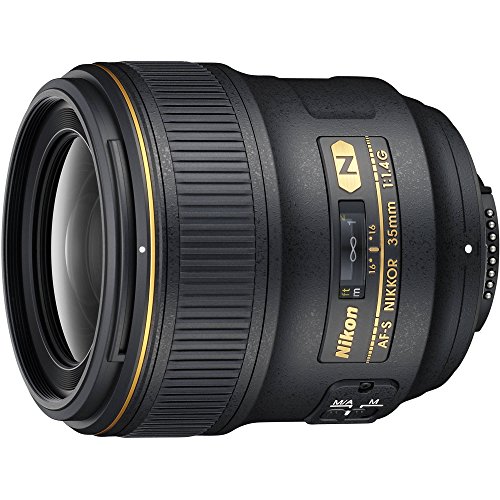 Nikon AF FX NIKKOR 35mm f/1.4G Fixed Focal Length Lens with Auto Focus...