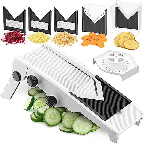Mueller V-Pro 5-Blade Mandoline Slicer for Kitchen, Adjustable with...