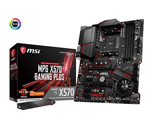 MSI MPG X570 Gaming Plus Motherboard (AMD AM4, PCIe 4.0, DDR4, SATA...