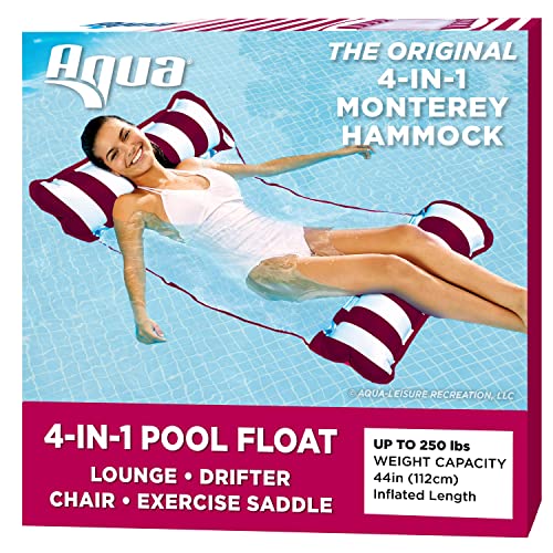 Aqua 4-in-1 Original Monterey Hammock Pool Float &...