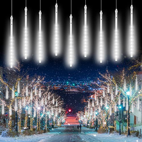 TOPIST Christmas Lights Outdoor Decorations Yard,Meteor Shower String...