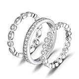 JewelryPalace 14K Gold Plated 925 Sterling Silver Rings for Women,...