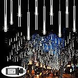 Zezuxy Christmas Lights Outdoor Christmas Decorations, LED Falling...
